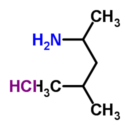 4-甲基-2-戊胺盐酸盐 结构式