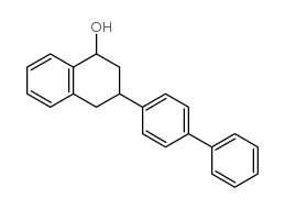 3-(4-联苯基)-1,2,3,4-四氢-1-萘酚 结构式