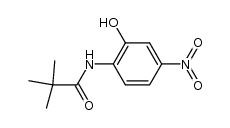 N-(2-羟基-4-硝基苯基)新戊酰胺 结构式