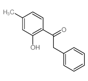 1-(2-羟基-4-甲基苯基)-2-苯基乙酮 结构式