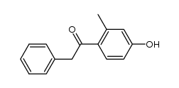 1-(4-羟基-2-甲基苯基)-2-苯基乙酮 结构式