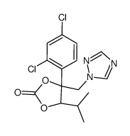 顺式-4-(2,4-二氯苯基)-5-异丙基-4-(1H-1,2,4-三唑-1-基甲基)-1,3-二氧戊环-2-酮 结构式