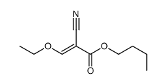 2-氰基-3-乙氧基丙烯酸丁酯 结构式