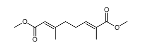 trans,trans-dimethyl 2,6-dimethylocta-2,6-diene-1,8-dicarboxylate 结构式