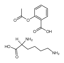 赖氨酸乙酰水杨酸盐 结构式