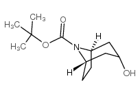 3-羟基-8-氮杂双环[3.2.1]辛烷-8-甲酸叔丁酯 结构式