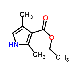 2,4-二甲基-3-吡咯羧酸乙酯 结构式