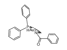 N-(三苯基膦金)苯甲酰胺 结构式