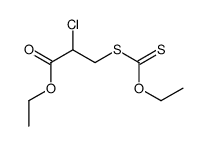 2-氯-3-乙氧基硫代甲酰硫基丙酸乙酯 结构式