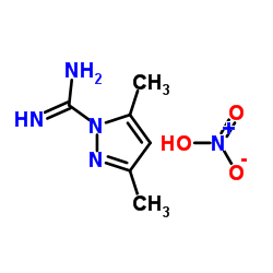 3,5-二甲基吡唑-1-硝酸脒 结构式