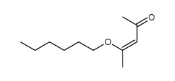 4-(己氧基)-3-戊烯-2-酮 结构式