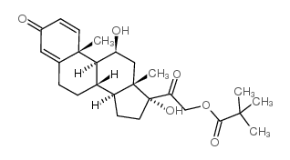 泼尼松龙戊酸酯 结构式