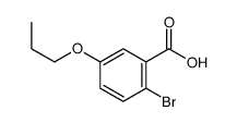 2-溴-5-N-丙氧基苯甲酸 结构式