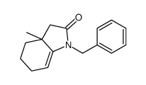1-苄基-3a-甲基-3,4,5,6-四氢吲哚-2-酮 结构式