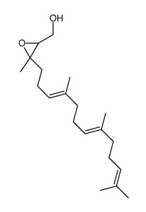 2-Oxiranemethanol, 3-methyl-3-[(3E,7E)-4,8,12-trimethyl-3,7,11-tridecatrien-1-yl]- 结构式