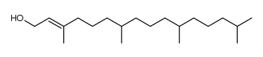 (E)-3,7,11,15-四甲基十六碳-2-烯-1-醇 结构式