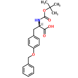 Boc-O-苄基-D-酪氨酸 结构式