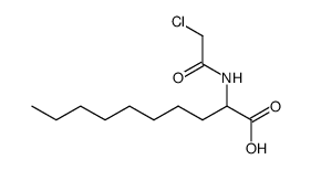 rac-2-(chloroacetylamino)decanoic acid 结构式