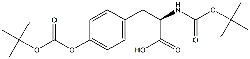 N,O-双BOC-D-酪氨酸 结构式