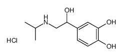 L-(-)-异丙基肾上腺素盐酸盐 结构式