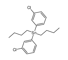 二丁基双(3-氯苯基)锡烷 结构式