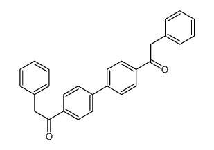 2-苯基-1-[4-[4-(2-苯基乙酰基)苯基]苯基]乙酮 结构式