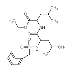 Leucine,N-[N-(benzylsulfonyl)-L-leucyl]-, ethyl ester, L- (8CI) 结构式