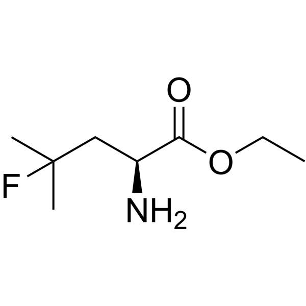 (S)-4-氟亮氨酸乙酯 结构式