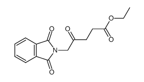 5-(1,3-二氧代异吲哚啉-2-基)-4-氧代戊酸乙酯 结构式