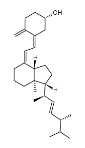 9,10-Secoergosta-5,7,10(19),22-tetraen-3-ol, (3β,5Z,7Z,22E)- (9CI) 结构式