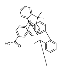4-[双(9,9-二甲基-9H-芴-2-基)氨基]苯甲酸 结构式
