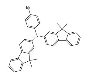 4-溴-N,N-二(9,9-二甲基-9H-芴-2-基)苯胺 结构式