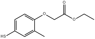 2-(2-甲基-4-巯基苯氧基)乙酸乙酯 结构式