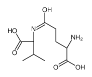 Γ-谷氨酰-缬氨酸 结构式