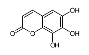 6,7,8-三羟基香豆素 结构式
