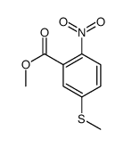 5-(甲基硫代)-2-硝基苯甲酸甲酯 结构式