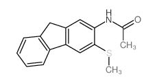 N-[3-(甲硫基)-9H-芴-2-基]乙酰胺 结构式