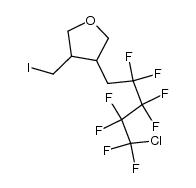 3-(5-氯-2,2,3,3,4,4,5,5-八氟戊基)-4-(碘甲基)四氢呋喃 结构式