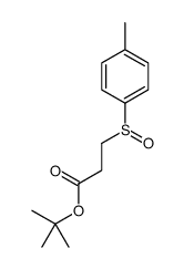 3-(4-甲基苯亚磺酰基)丙酸叔丁酯 结构式