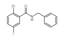 N-苄基-2-溴-5-氟苯甲酰胺 结构式