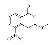 3,4-二氢-3-甲氧基-5-硝基异香豆素 结构式