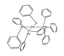 双(苯硫基)三苯基双(三苯基膦)合铂(SP-4-2) 结构式