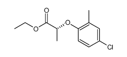 Propanoic acid, 2-(4-chloro-2-methylphenoxy)-, ethyl ester, (2R)- 结构式