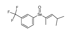 (E)-1-((4-甲基戊-2-烯-2-基)硒酰基)-3-(三氟甲基)苯 结构式