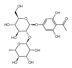 根皮乙酰苯-4-新橙皮苷 结构式