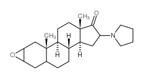2,3-环氧-16-(1-吡咯基)-雄甾-17-酮 结构式