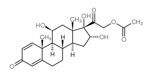 16alpha-羟基泼尼松龙醋酸酯 结构式