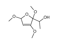 2-(1-羟乙基)-2,3,5-三甲氧基-2,5-二氢呋喃 结构式