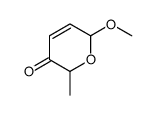 6-甲氧基-2-甲基-2H-吡喃-3(6H)-酮 结构式