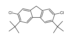 2,7-二氯-3,6-二叔丁基芴 结构式
